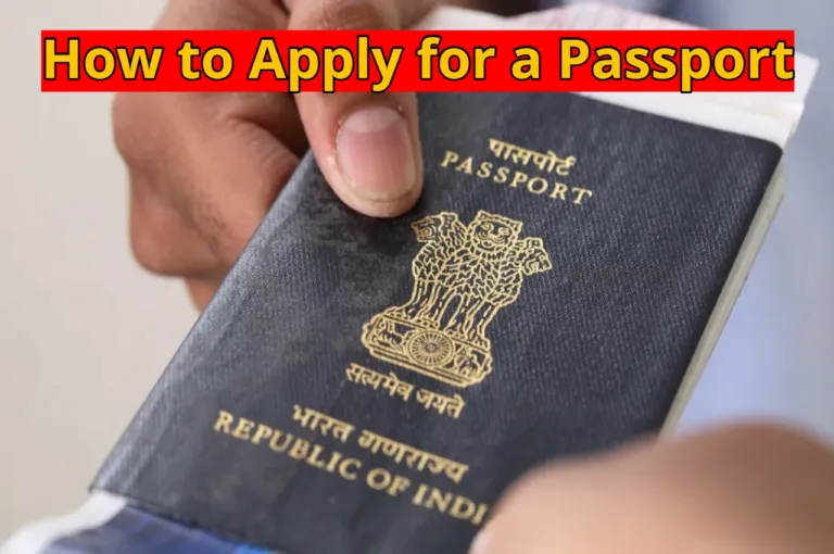 How to apply for a Passport