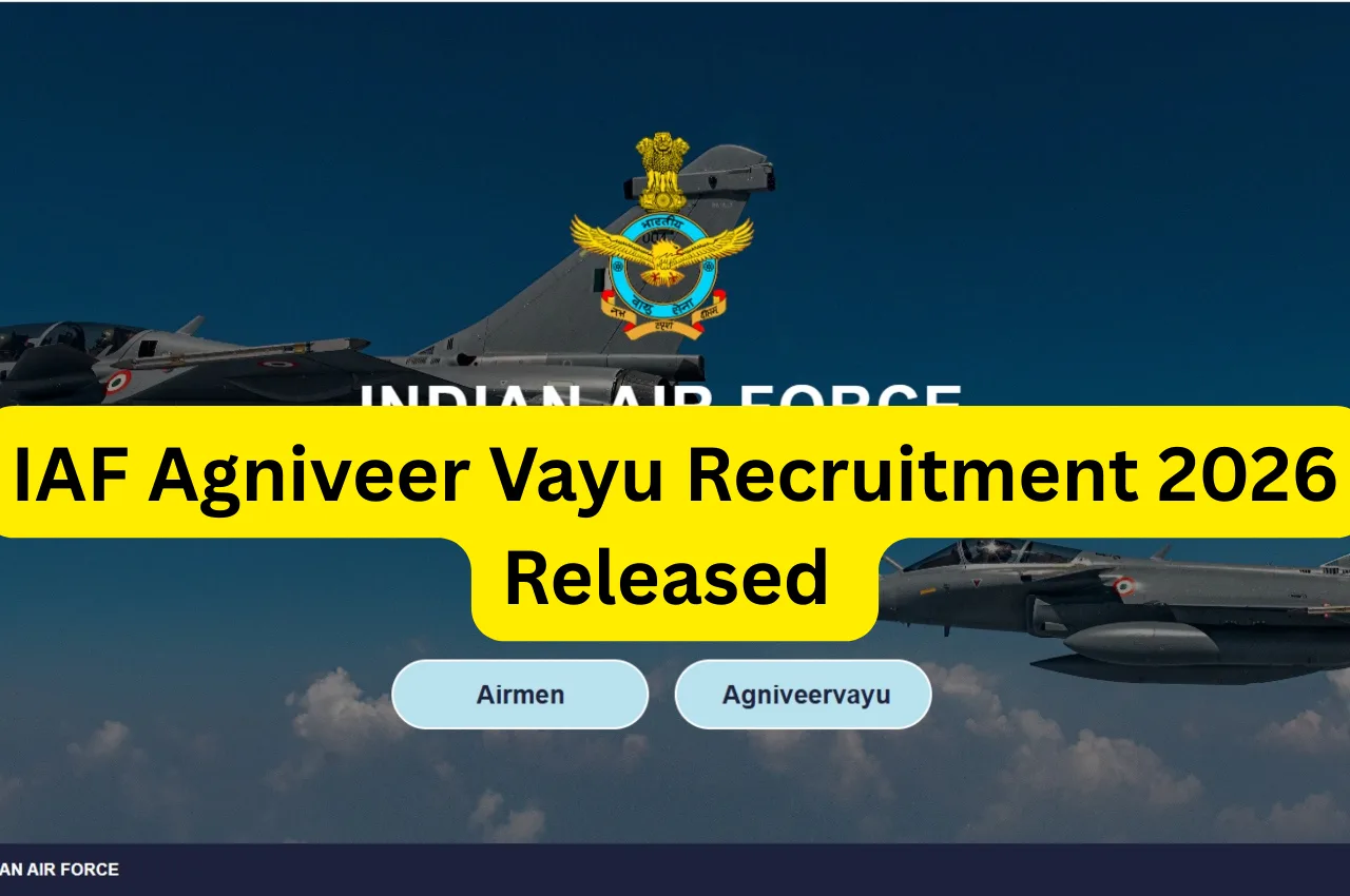 IAF Agniveer Vayu Recruitment 2026 Released
