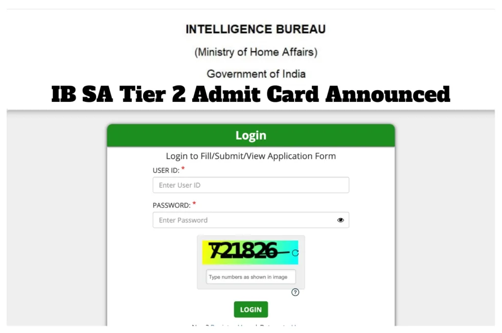 IB SA Tier 2 Admit Card Announced – Direct Link to Download Hall Ticket at mha.gov.in