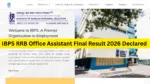IBPS RRB Office Assistant Final Result 2026 Declared