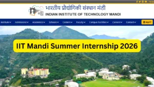 IIT Mandi Summer Internship 2026 - Apply for Rs 10,000 Stipend Research Program iitmandi.ac.in in Education category