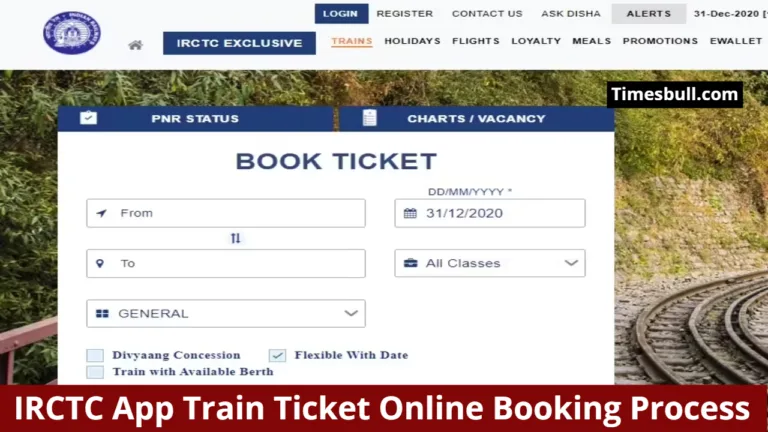 IRCTC App Train Ticket Online Booking Process