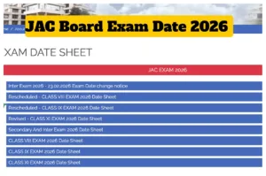 JAC Board Exam Date 2026 - Check Revised Timetable for 8th, 9th, 11th, 12th, Here Guidelines in Education category