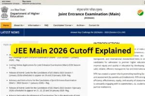JEE Main 2026 Cutoff Explained – Expected Percentile and Qualifying Marks jeemain.nta.nic.in