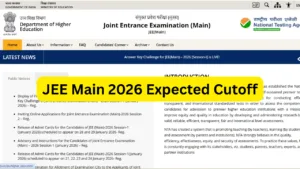 JEE Main 2026 Expected Cutoff - Check Category-Wise Percentile for General, OBC, EWS, SC and ST in Education category