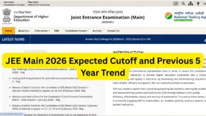 JEE Main 2026 Expected Cutoff - Check Category-Wise Percentile for General, OBC, EWS, SC and ST in Education category