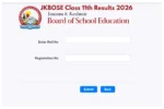 JKBOSE Class 11th Results 2026