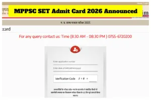 MPPSC SET Admit Card 2026 Announced - Download MP SET Hall Ticket at mppsc.mp.gov.in in Education category
