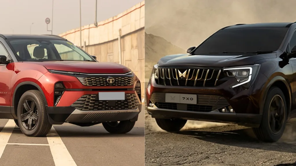 Mahindra XUV 7XO vs Tata Harrier Facelift – Features Space Comfort and Value Compared