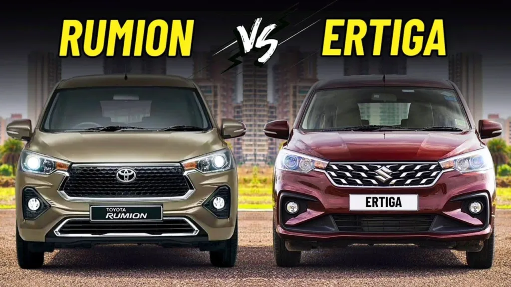 Maruti Suzuki Ertiga vs Toyota Rumion