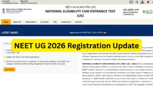 NEET UG 2026 Registration Update - Aadhaar eKYC and Live Photo Capture Now Mandatory in Education category