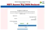 NIFT Answer Key 2026 Declared