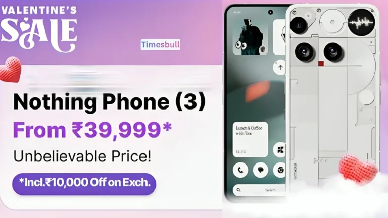 Nothing Phone 3 Available at Unbelievable Price in Flipkart Valentine’s Sale (1)