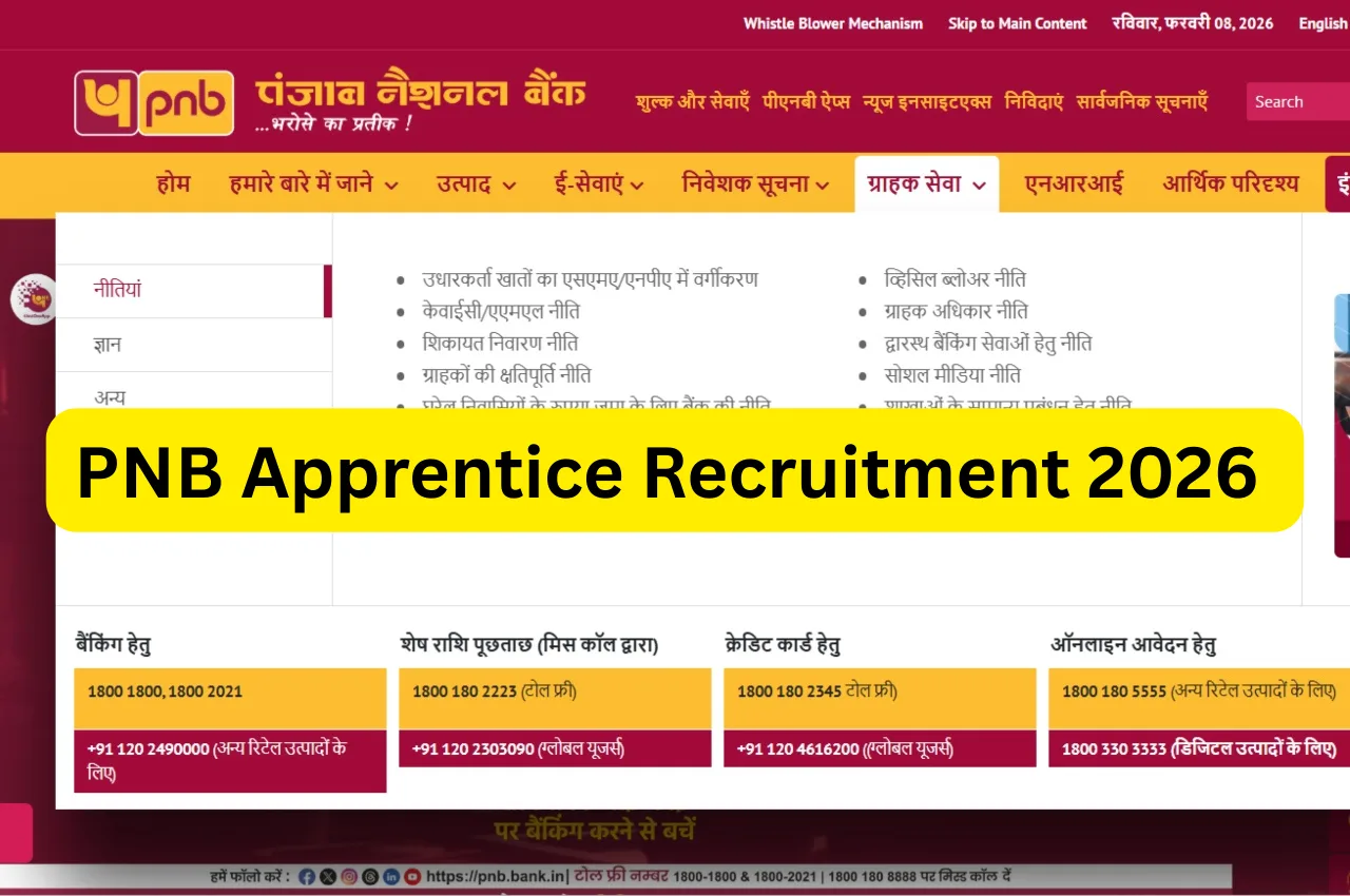 PNB Apprentice Recruitment 2026