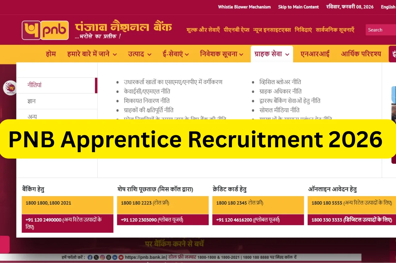 PNB Apprentice Recruitment 2026