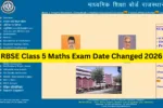 RBSE Class 5 Maths Exam Date Changed 2026