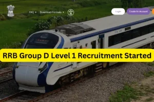 RRB Group D Level 1 Recruitment Started - Apply Online for Railway Jobs rrbapply.gov.in