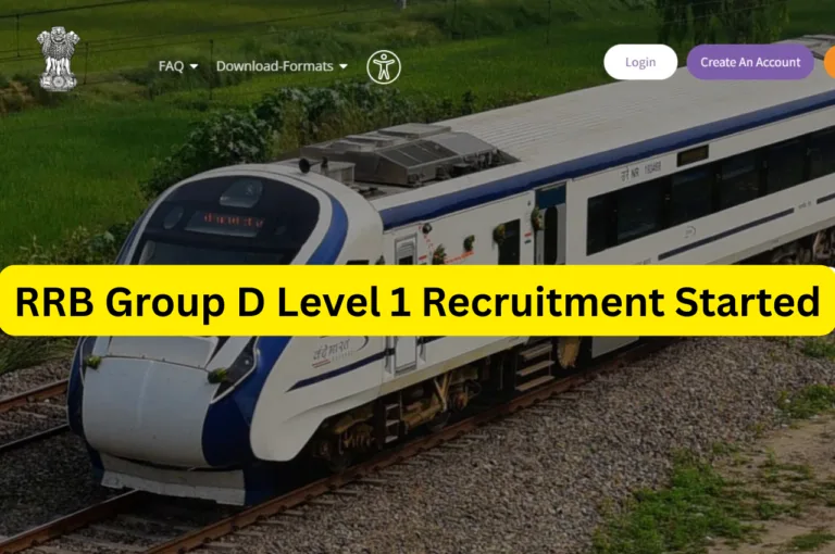 RRB Group D Level 1 Recruitment Started
