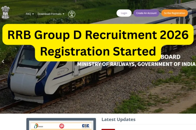 RRB Group D Recruitment 2026 Registration Started