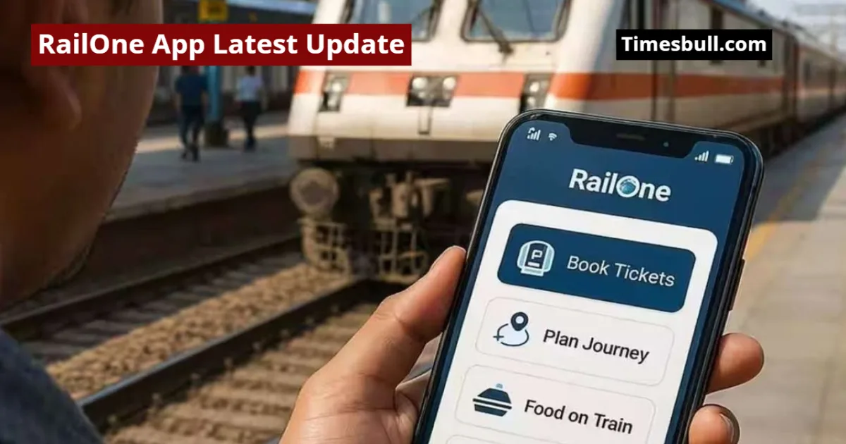 RailOne App Latest Update