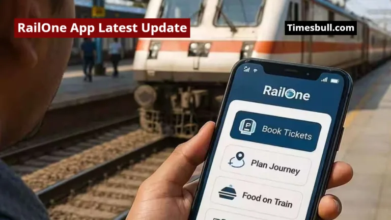 RailOne App Latest Update