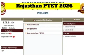 Rajasthan PTET 2026 - Apply Online for 2-Year B.Ed at ptetvmoukota2026.in in Education category