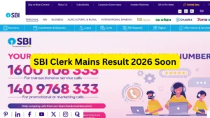 SBI Clerk Mains Result 2026 Soon - Check Update at sbi.co.in in Education category