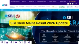 SBI Clerk Mains Result 2026 Update - Check Cut Off and Scorecard at sbi.co.in in Education category