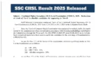 SSC CHSL Result 2025 Released – Check Category-wise Cut-offs for LDC, JSA Posts at ssc.gov.in