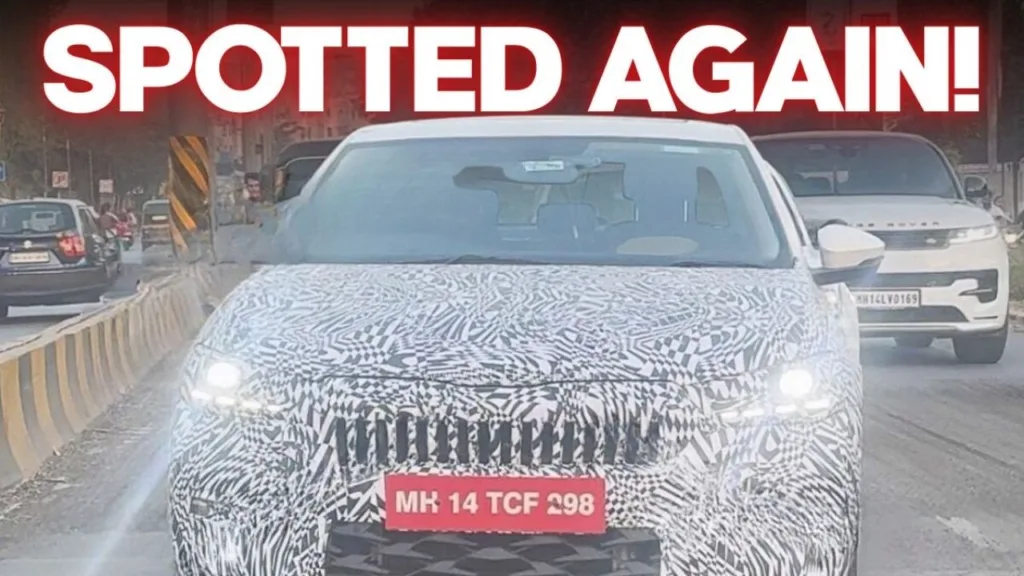 Skoda Slavia Facelift 2026 spotted again before launch – New Styling, Smart Features and Higher Price