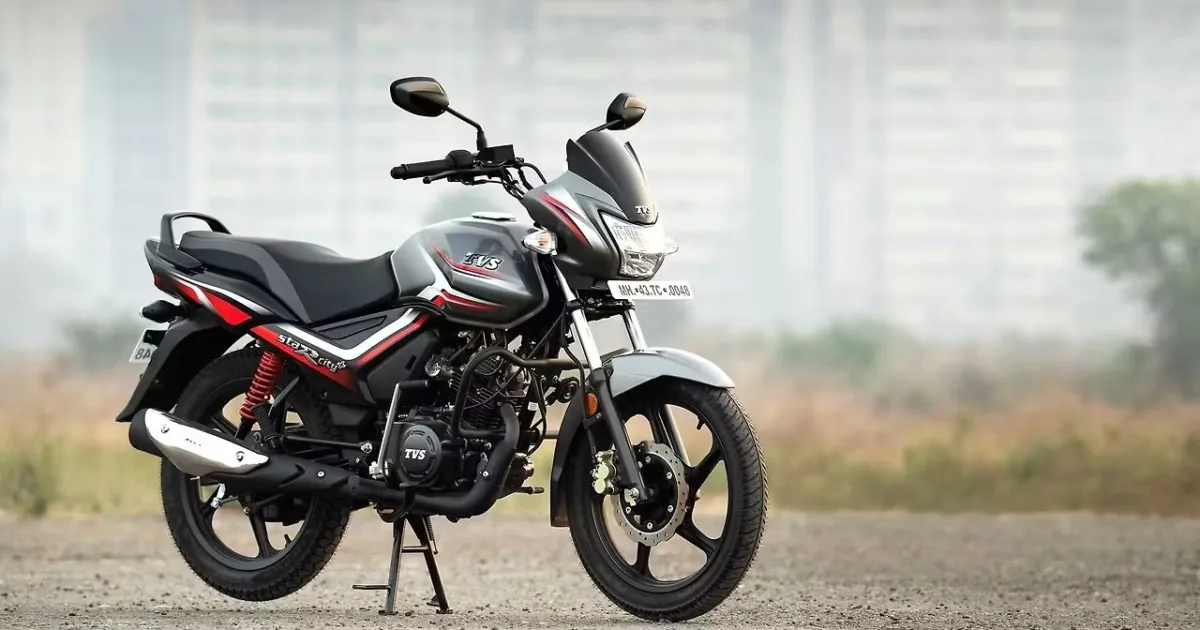 TVS Star City Plus – LED Headlight Bike with 83 kmpl Mileage
