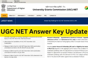 UGC NET Answer Key Update - Check Response Sheet Objection Process ugcnet.nta.nic.in in Education category