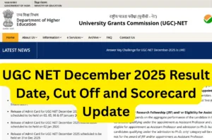 UGC NET December 2025 Result Date, Cut Off and Scorecard Update – Check Official Website ugcnet.nta.nic.in in Education category