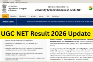 UGC NET Result 2026 Live Updates – Assistant Professor JRF Score Download Direct Link at ugcnet.nta.nic.in