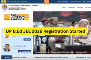 UP B.Ed JEE 2026 Registration Started - Apply Online for Two Year BEd Course bujhansi.ac.in in Education category
