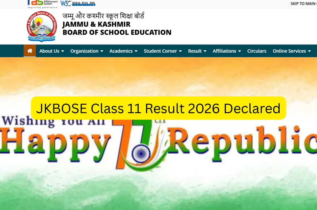 JKBOSE Class 11 Result 2026 Declared