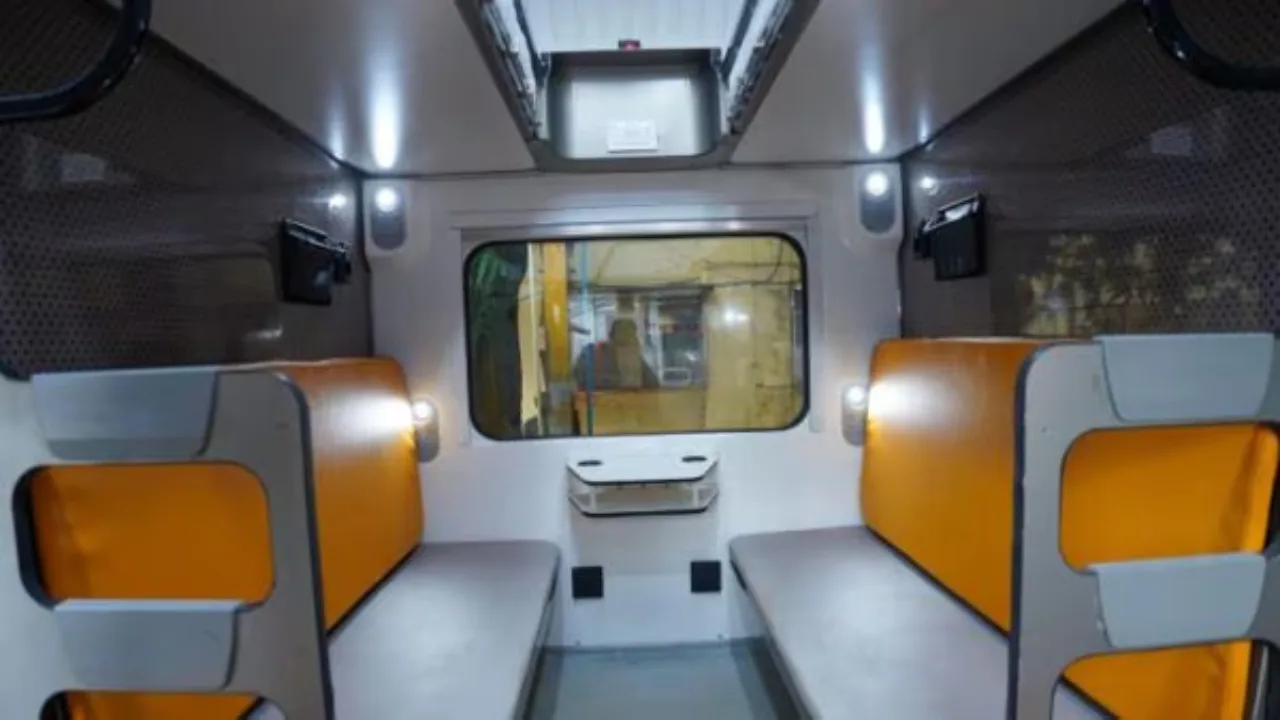 Vande Bharat Sleeper Coach Interior Look Photos