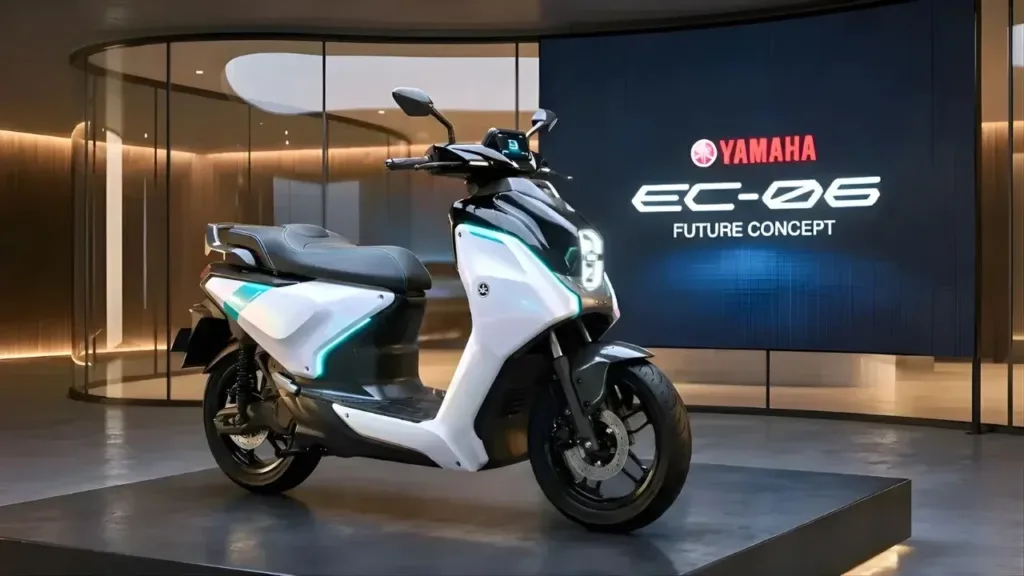 Yamaha EC-06 Electric Scooter Launched in India – Price 1.67 Lakh Range 169 Km