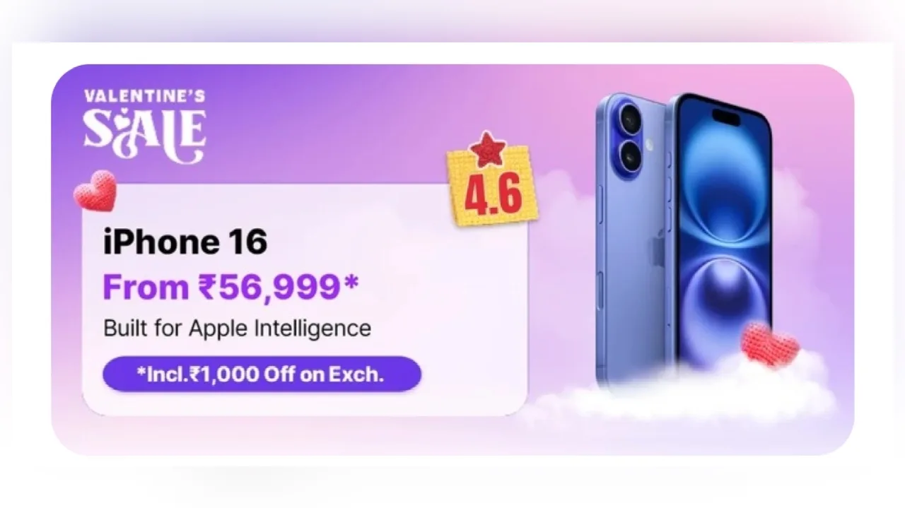 iPhone 16 Now Available At Rs 69900 During Flipkart Valentine’s Day Sale, Best Option for Gifting Your Partner! - Times Bull