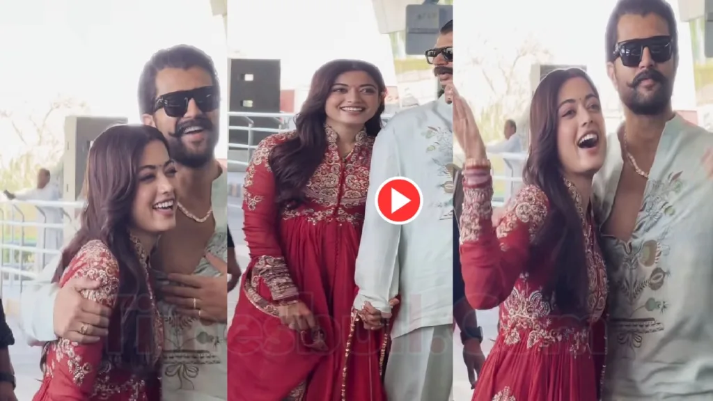 Newlyweds Vijay Deverakonda and Rashmika Mandanna Airport Sweet Moment Video Goes Viral, Must Watch