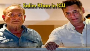 Salman Khan Father Salim Khan Admitted to ICU - Family Gathers at Hospital in Entertainment category