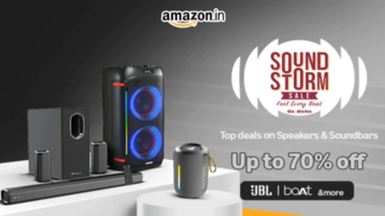 Amazon Sound Storm Sale –  Get 70% Discount On Top Branded Speakers Or Soundbars! - Times Bull