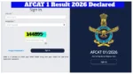 AFCAT 1 Result 2026 Declared – Direct Link to Download IAF Scorecard at afcat.cdac.in