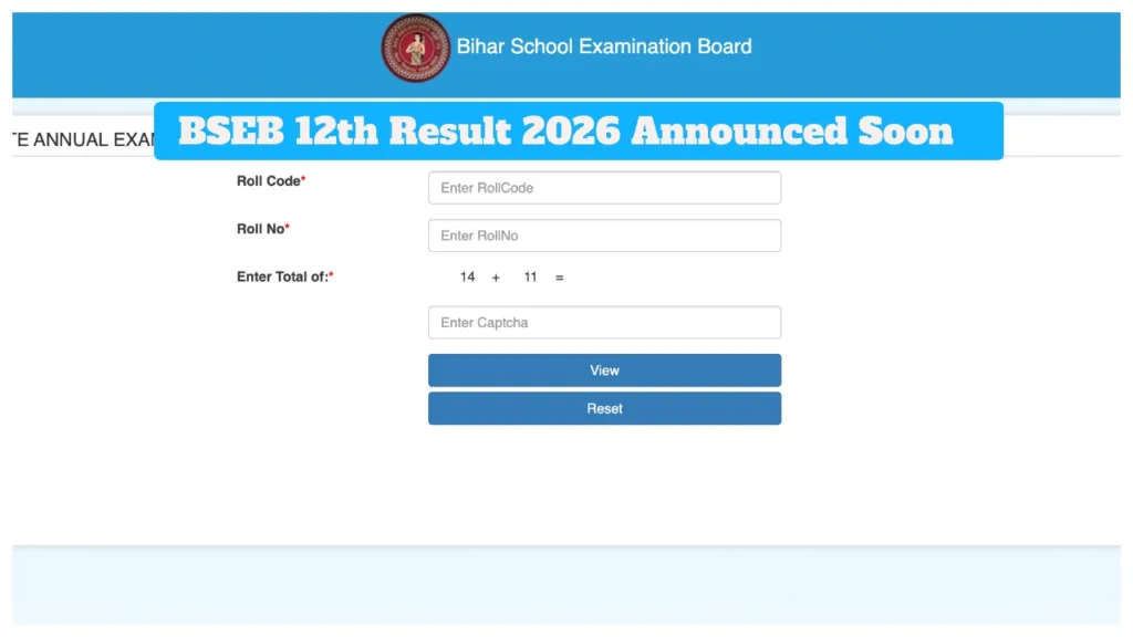 Bihar Board 12th Result 2026 – How to Check Score Via Name-Wise, Direct Link Here