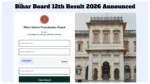 Bihar Board 12th Result 2026 Announced – BSEB Pass Percentage 85.19%, How to Download Marksheet at results.biharboardonline.com