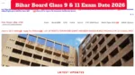 Bihar Board Class 9 & 11 Exam Date 2026 -Check Full Schedule and Shift Timings
