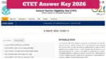 CTET Answer Key 2026 Announced Soon – How to Download at ctet.nic.in, Check Objection Fee