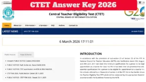 CTET Answer Key 2026 - CBSE February Session Key Likely Announced March 7 at ctet.nic.in in Education category