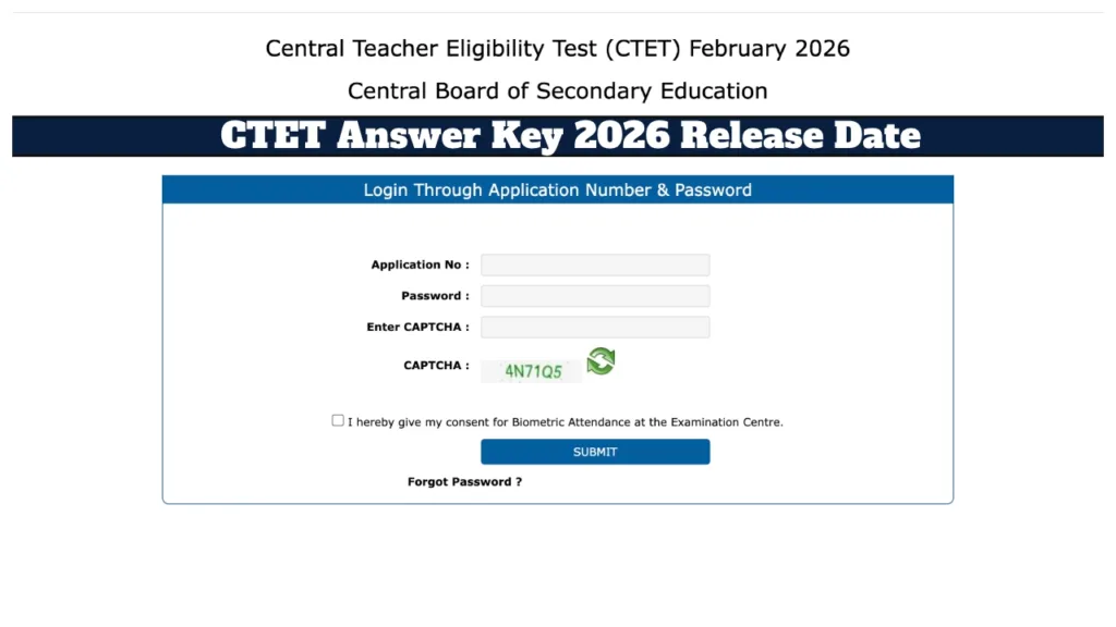 CTET Feb 2026 Provisional Answer Key – When is Paper 1 & 2 key releasing at ctet.nic.in?