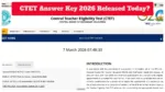 CTET Answer Key 2026 Released Today? How to Check Provisional Key at ctet.nic.in